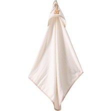 Giraffe Garden Kapüşonlu Bebek Havlusu – Zürafa Nakışlı,soft Cotton, 75X80 Cm, 0–12 Ay (Kr
