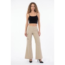 Eflatun Kadın Keten Pantolon BGL-ST01385