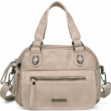 Mini Boy Yıkama Deri Elden Tutmalı Kadın Çantası 21-K Barcelona 1933