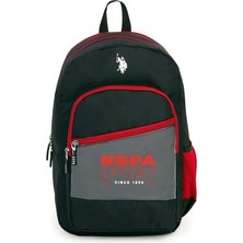 U.S. Polo Assn. Sırt Çantası Siyah Bordo 22020
