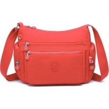 Smart Bags Krinkıl Kumaş Su Geçirmez Kadın Çapraz Çanta BC 1115 - Nar