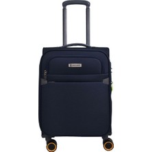 Pierre Cardin Ultra Light Hafif Lüx Kumaş Kabin Boy Valiz Lacivert 04PC6000