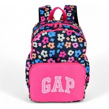 Gap Kids Kids 12795 Pembe Çiçek Desenli 3 Bölmeli Kız Ilkokul Sırt Çantası