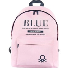 United Colors of Benetton "Blue" Okul Sırt Çantası Pembe / 03801