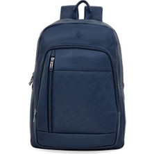 U.S. Polo Assn. Unisex Lacivert Sırt Çantası PLEVR23640 Suni Deri Ayarlanabilir Bel ile Şık Görünüm