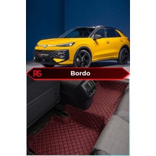 Volkswagen Vw T-Roc 2026+ Bordo Renk 8d Diamond Premium Havuzlu Deri Oto Paspas