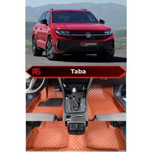 Volkswagen Vw Touareg 2026+ Taba Renk 8d Diamond Premium Havuzlu Deri Oto Paspas