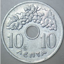 Banknoting Yunanistan 10 Lepta 1959.