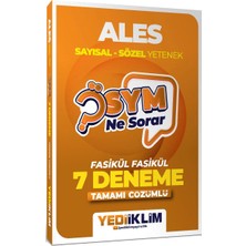 Yediiklim Yayınları 2027 Ösym Ne Sorar Ales Tamamı Çözümlü Fasikül 7 Deneme
