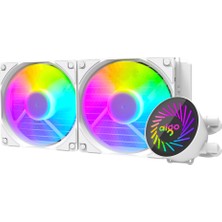 Aigo Aıgo DCS240 Beyaz Argb 240MM Siyah Sıvı Soğutma 1851/AM5