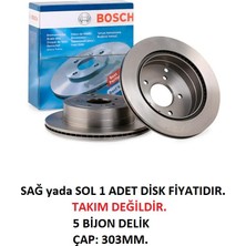 Bosch Fren Diski Arka Opel Antara L07 2006-2017 Captiva C100 C140 2006+ 4804637 0986479268 1 Adet Disk