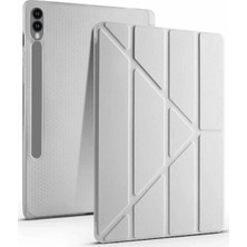 Marsilyan™- Samsung Galaxy X510 Tab S9 Fe 11 Kılıf Kalemlikli Mars Tablet Kılıfı - Gri