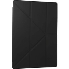 Marsilyan™- Samsung Galaxy Tab A9 Plus Kılıf Kalemlikli Mars Tablet Kılıfı - Koyu Gri