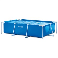 Küçük Aile Çerçeveli Havuz 2,6 M x 1,6 M x 0,65 M #28271, Mavi