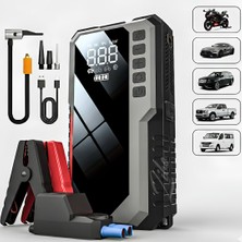 Euro Special Castu CS68 12000MAH Akü Takviye Cihazı ve Hava Kompresörü 5in1 Jump Starter Powerbank 150 Psı