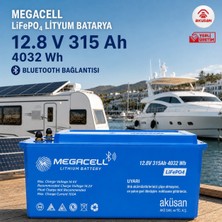 12V 315AH (4032WH) Megacell Lifepo4(Lityum) Batarya / Akü