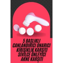 Sh Ticaret Cilt Temizleme Masaj Aleti 5 Başlıklı Akne Sivilce Önleyici