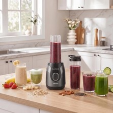 Blendfit Go Personal Kişisel Smoothie Blender Çift Hazne Antrasit 600ML & 400ML