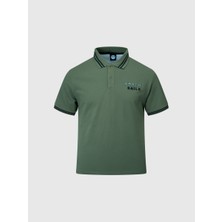 North Sails Regular Fit Kısa Kollu Çizgili Pamuk Erkek polo Yaka Tişört