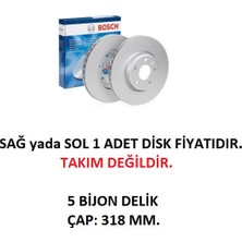 Ön Fren Diski Audi A4 B9 A5 B9 Q5 Fyb 2015+ A7 Sportback 2017+ A6 C8 2018+ 80A615301E 0986479E49 Bosch