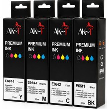 Akt Epson EPT6641 / T6721 Sarı Muadil Mürekkep
