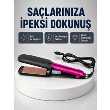 Sh Ticaret Profesyonel Iyon Teknolojili Saç Düzleştirici – 220°C Hızlı Isınma LED Ekranlı Tasarım