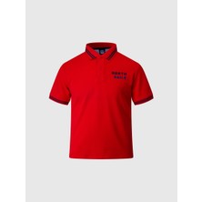 North Sails Regular Fit Kısa Kollu Çizgili Pamuk Erkek polo Yaka Tişört
