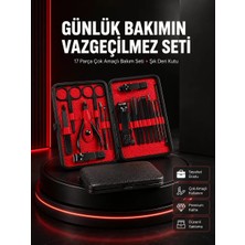 Sh Ticaret 17 Parçalık Profesyonel Manikür Seti – Paslanmaz Çelik Yeni Nesil
