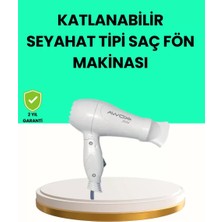 Sh Ticaret Katlanabilir Seyahat Tipi Saç Kurutma Makinesi Çift Kademeli Ayar