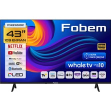 Fobem FM43EW5000F 43'' 109CM Ekran Full Hd Dahili Uydu Alıcılı Ultra Ince Çerçeve Whale Os Android Smart Dled Tv