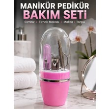 Sh Ticaret Pembe Tırnak Bakım Seti Cımbız Makas Tırnak Makası Törpü Içeren Kit