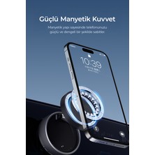 Dossimo 360 Dönebilen Ayarlanabilir Araç Içi Vakumlu Magsafe Telefon Tutucu - K10A