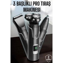 Sh Ticaret Yüksek Performanslı 3 Başlıklı Profesyonel Tıraş Makinesi