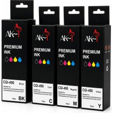 Akt Canon GI-490 Magenta Muadil Mürekkep