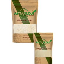 Aktarloji Glutensiz 3'lü Nohut Ekmeği Seti | 500 gr  Çiğ Nohut Unu + 25 gr Karnıyarık Tohumu Tozu + Kuru Maya