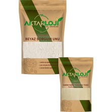 Aktarloji Glutensiz 3'lü Sorgum Ekmeği Seti | 500 gr Sorgum Tohumu Unu + 25 gr Karnıyarık Tohumu Tozu + Kuru Maya