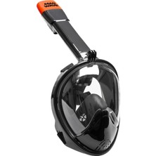 Madwave Scuba Mask Full Face Lxl Black Unisex Siyah Yüzücü Maskesi