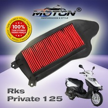 Moton Rks Private 125 Yüksek Performanslı Motosiklet Hava Filtresi A Kalite