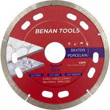Benan Tools Ultra Ince Seramik Porselen Granit Dekton Kesme Diski (115 x 1.1 Mm)