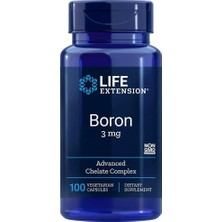 Life Extension Boron 3 Mg Vitamin B2 Supports Healthy Bones Optimal Bone Metabolism Immune Function Nervous System Health Vegetarian, 100 Caps