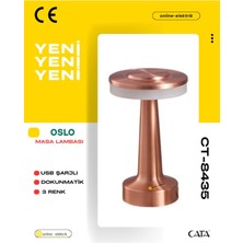 CT-8435 Oslo Şarjlı Masa Lambası