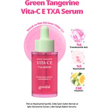 Berrak ve Işıltı Görünümü Sunan, Leke Karşıtı Bakım Serumu Goodal Green Tangerine Vita-C E Txa Serum