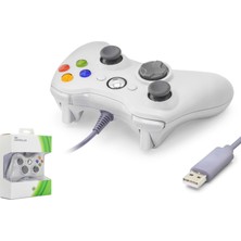 Kol Xbox 360 ve Pc Uyumlu Kablolu Nodar ND506W Beyaz