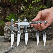 Köse Mehmet Profesyonel 6'lı Meyve - Sebze Bıçağı Seti – Verzalit Sap - 18 cm