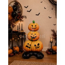 Parti Adresi Halloween Ayaklı Balkabağı Folyo Balon Cadılar Bayramı Parti Balonu 109 cm