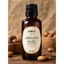 E.M.S 50 ML ARGAN YAĞI (ARGAN OİL)  %100 SAF SOĞUK SIKIM SAÇ VE CİLT BAKIMI.