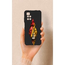 Vip Case Redmi 10 2022 Uyumlu Kesik Aslan Desenli Silikon Kılıf