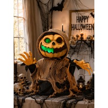 Cadılar Bayramı Hayalet Balkabağı Hareketli Müzikli Halloween Masa Üstü Parti Dekoru
