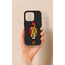 Vip Case iPhone 16 Pro Uyumlu Kesik Aslan Desenli Silikon Kılıf