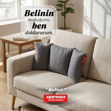 Xpermate Beltri Bel Destek Yastığı Üç Bölümlü Bel Sırt Destek Minderi Yıkanabilir Ofis Araç Koltuk Yastığı